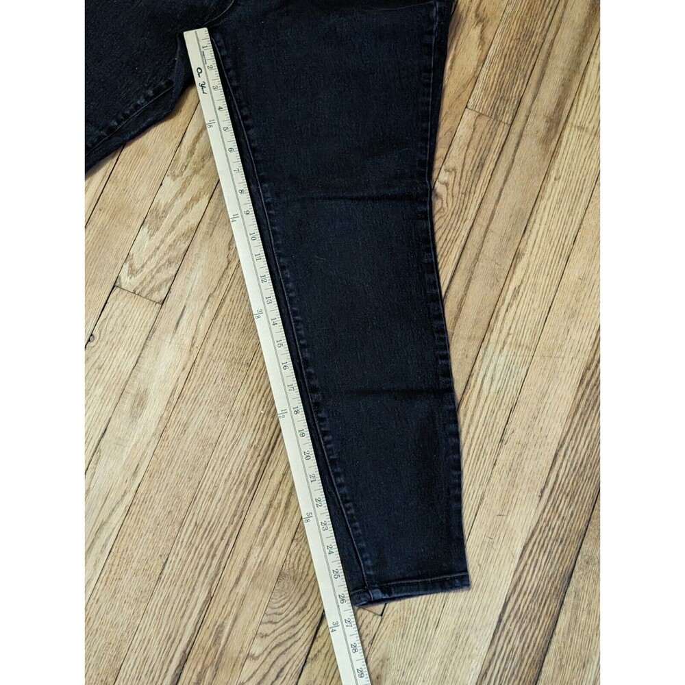No Boundaries Juniors Jeans Black Denim Straight Leg Pants Size 15 - Picture 6 of 13